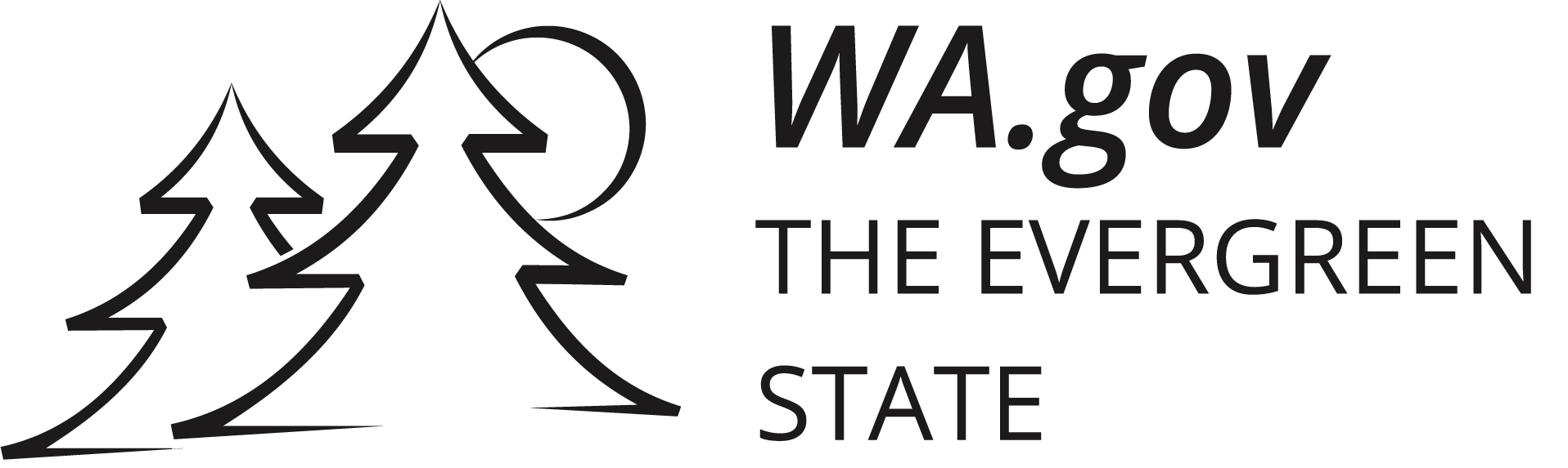 WA.gov black logo